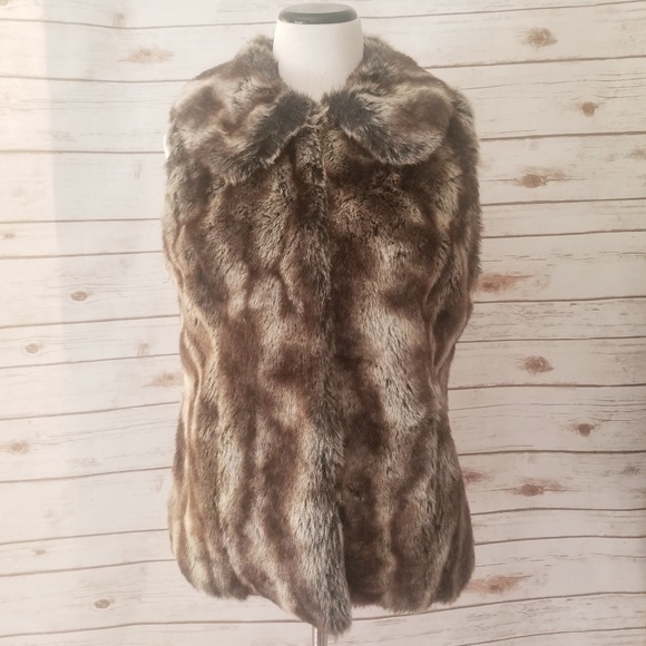 Rachel Zoe Faux Fur Vest Size: Small - Picture 2 of 6